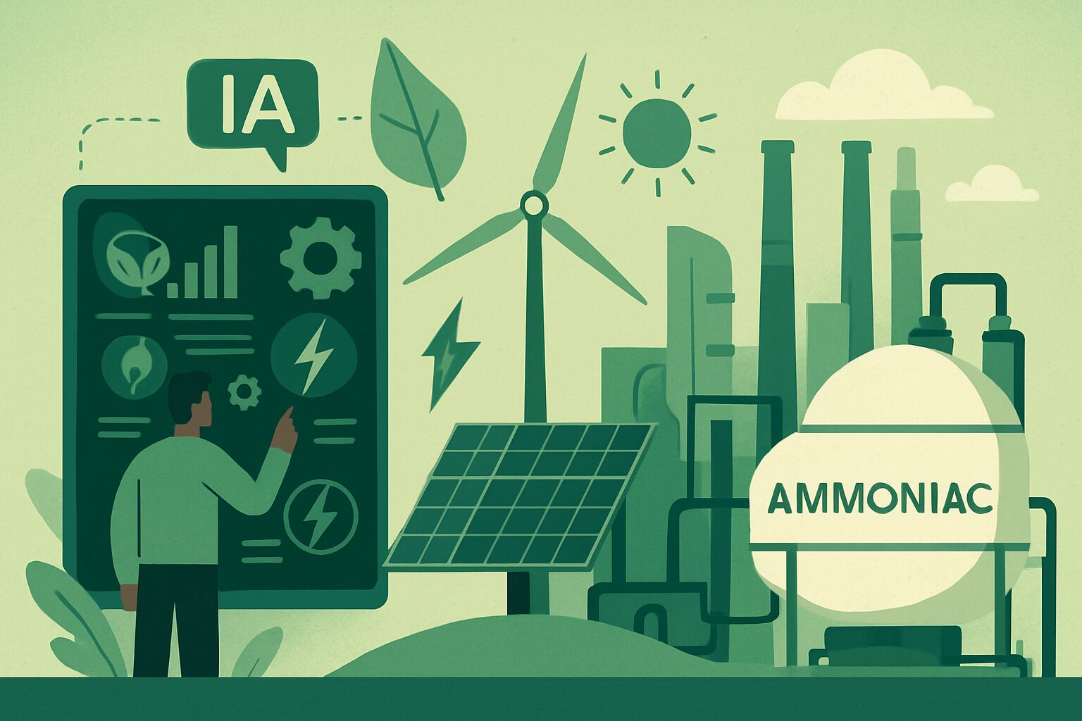 découvrez comment envision révolutionne la production d'hydrogène et d'ammoniac avec la plus grande usine verte au monde, exploitée grâce à un système d'énergie renouvelable autonome.