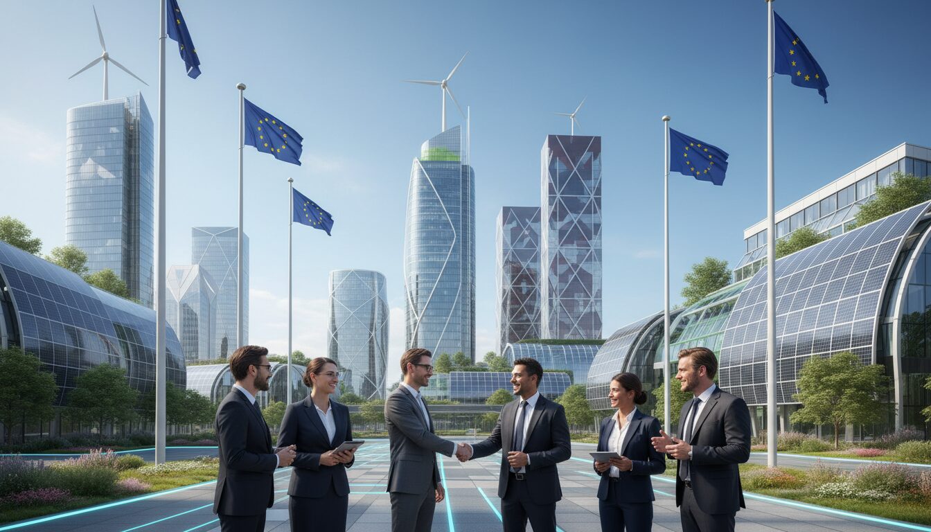 l'union européenne approuve la création d'une entreprise innovante menée par evh grüne energie et hsbc alternative investments, visant à révolutionner le secteur de l'énergie durable.