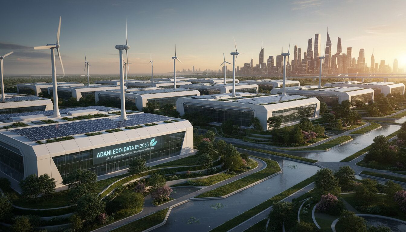 adani investit 100 milliards de dollars pour créer des centres de données écologiques dédiés à l'intelligence artificielle, visant un développement durable d'ici 2035.