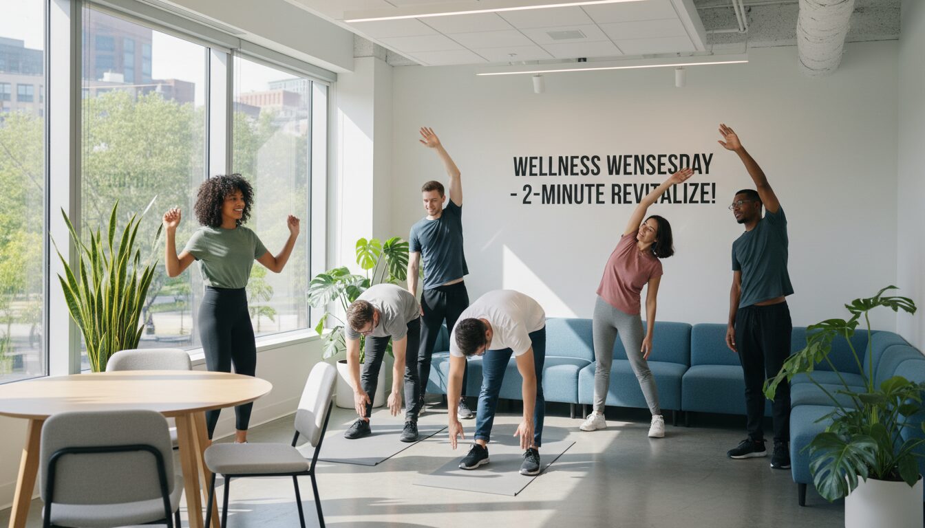 découvrez la pause méridienne dynamique, un mini-exercice de 2 minutes conçu pour revitaliser votre énergie et améliorer votre concentration en pleine journée.