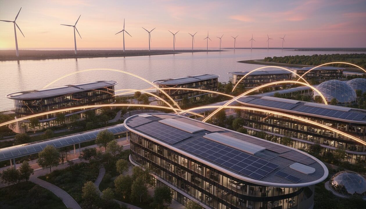 estuaire énergies lance douze boucles d'autoconsommation collective d'énergie, favorisant la coopération entre entreprises pour une consommation durable et optimisée.