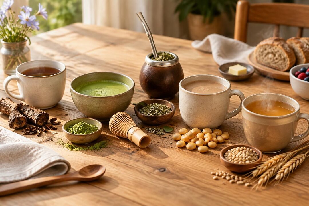 chicorée, matcha, maté, lupin ou orge : découvrez les atouts de chaque boisson et choisissez la meilleure alternative au café selon vos envies.
