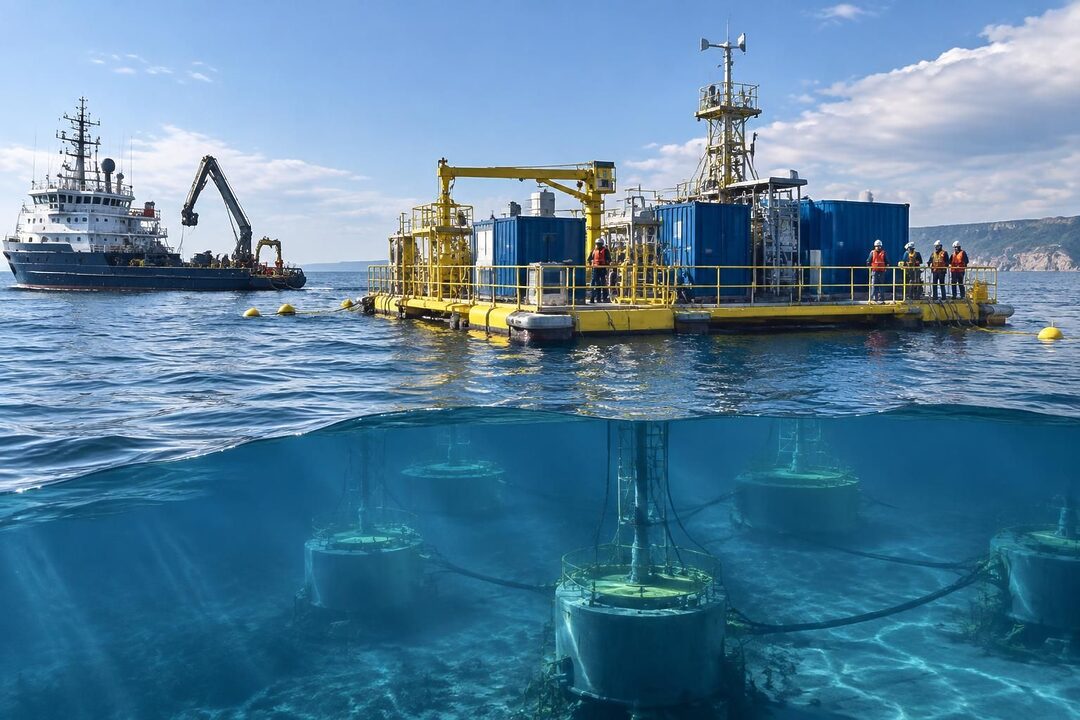 geodis lance un prototype innovant de stockage d’énergie en mer sur un site d’expérimentation, une initiative prometteuse pour la transition énergétique.