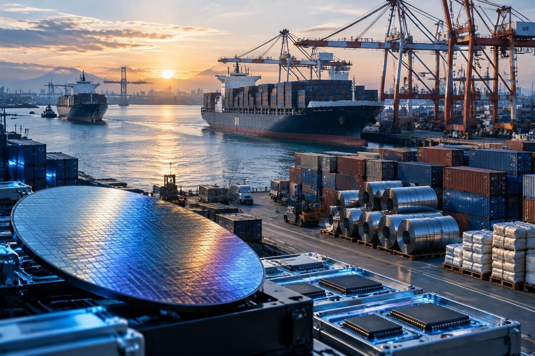 les exportations japonaises progressent grâce aux semi-conducteurs, tandis que les importations atteignent un record historique sous l’effet de la hausse des coûts.