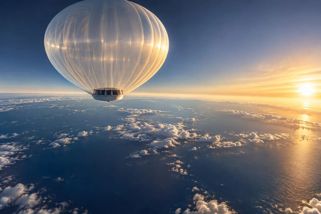un ballon solaire survole le pacifique pour tester une nouvelle façon de fournir internet depuis les airs, sans antennes terrestres.