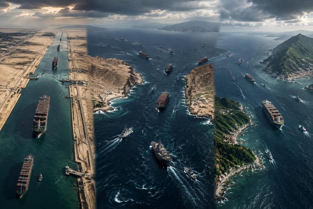 de bab el-mandeb à suez et taïwan, les tensions géopolitiques menacent les routes maritimes, les chaînes d’approvisionnement et le commerce mondial.