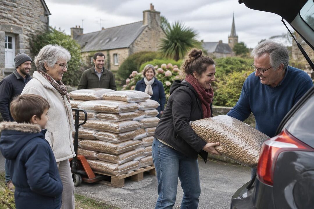 en bretagne, les achats groupés d’énergie séduisent de plus en plus de ménages, attirés par des économies pouvant atteindre un euro par sac.