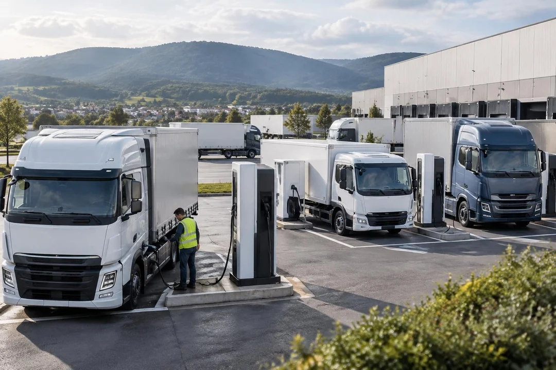 à chavelot, dans les vosges, le groupe mge électrifie ses poids lourds et fait de l’électromobilité une réalité.