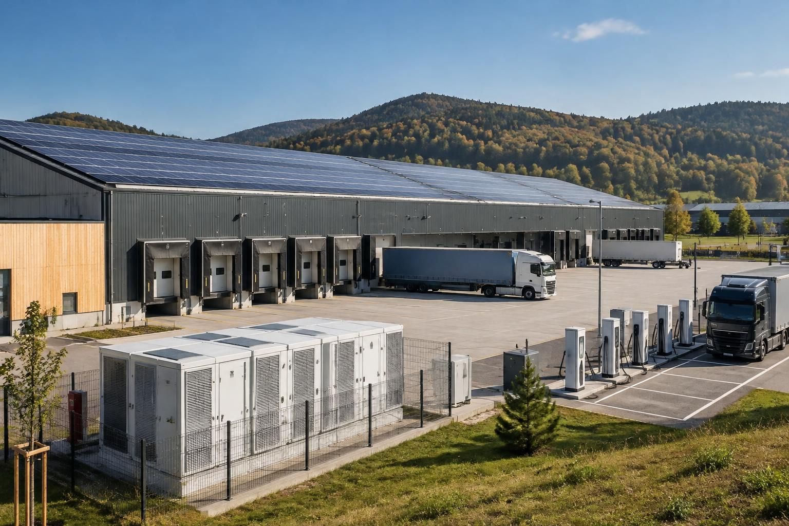 à chavelot, dans les vosges, le groupe mge fait passer ses poids lourds à l’électrique et concrétise sa transition vers l’électromobilité.